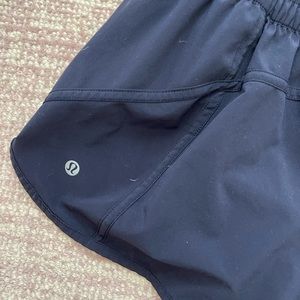 Navy Blue Lululemon Tracker Shorts